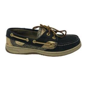 SPERRY Women's Navy Blue & Gold Top Sider Boat Shoes Size 5.5